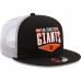 San Francisco Giants Men's New Era Black/White Base Trucker 9FIFTY Snapback Hat