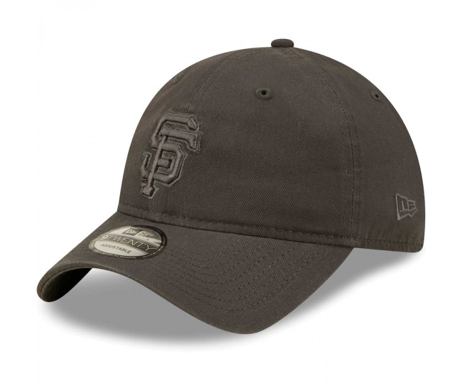 San Francisco Giants Men's New Era Charcoal Steel Cloud Tonal Core Classic 9TWENTY Adjustable Hat