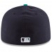 Seattle Mariners Men's New Era Navy/Aqua Alternate Authentic Collection On Field 59FIFTY Fitted Hat