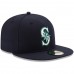 Seattle Mariners Men's New Era Navy Authentic Collection On Field 59FIFTY Fitted Hat