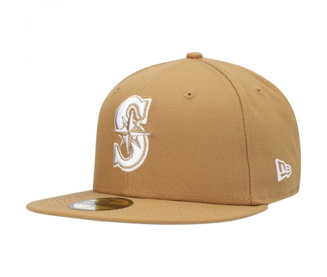 Seattle Mariners Men's New Era Tan Wheat 59FIFTY Fitted Hat