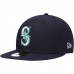 Seattle Mariners Men's New Era Navy 9/11 Memorial Side Patch 59FIFTY Fitted Hat