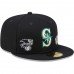 Seattle Mariners Men's New Era Navy Identity 59FIFTY Fitted Hat