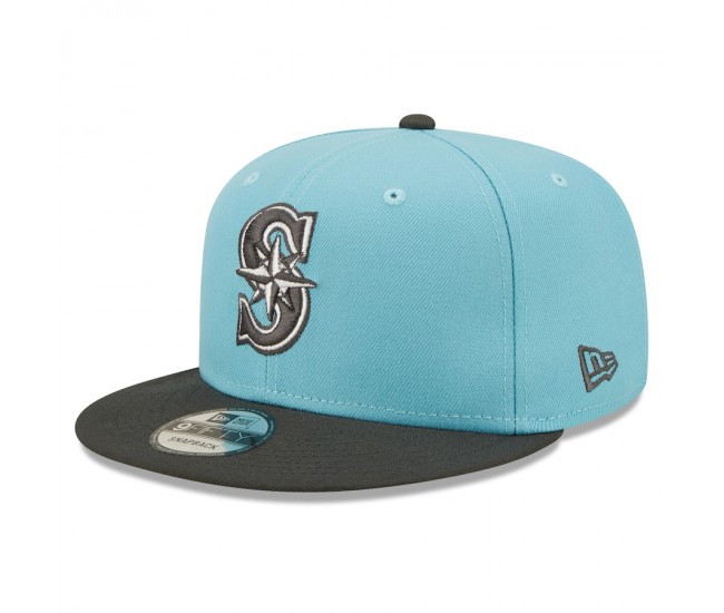 Seattle Mariners Men's New Era Light Blue/Charcoal Color Pack Two-Tone 9FIFTY Snapback Hat