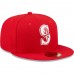 Seattle Mariners Men's New Era Red Logo 59FIFTY Fitted Hat