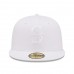 Seattle Mariners Men's New Era White on White 59FIFTY Fitted Hat