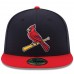 St. Louis Cardinals Men's New Era Navy/Red Alternate 2 Authentic Collection On-Field 59FIFTY Fitted Hat