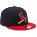 St. Louis Cardinals Men's New Era Navy/Red Alternate 2 Authentic Collection On-Field 59FIFTY Fitted Hat