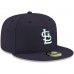 St. Louis Cardinals Men's New Era Navy Logo White 59FIFTY Fitted Hat