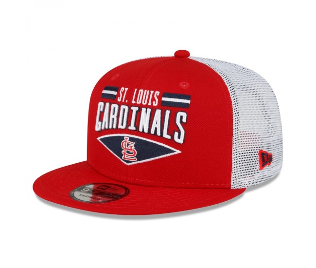 St. Louis Cardinals Men's New Era Red/White Base Trucker 9FIFTY Snapback Hat