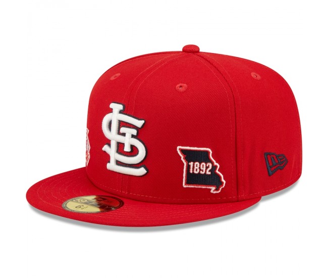 St. Louis Cardinals Men's New Era Red Identity 59FIFTY Fitted Hat