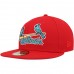 St. Louis Cardinals Men's New Era Scarlet 125th Anniversary Undervisor 59FIFTY Fitted Hat