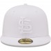 St. Louis Cardinals Men's New Era White on White Logo 59FIFTY Fitted Hat