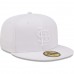 St. Louis Cardinals Men's New Era White on White Logo 59FIFTY Fitted Hat