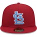 St. Louis Cardinals Men's New Era Cardinal Busch Stadium 30th Anniversary Air Force Blue Undervisor 59FIFTY Fitted Hat