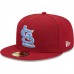 St. Louis Cardinals Men's New Era Cardinal Busch Stadium 30th Anniversary Air Force Blue Undervisor 59FIFTY Fitted Hat