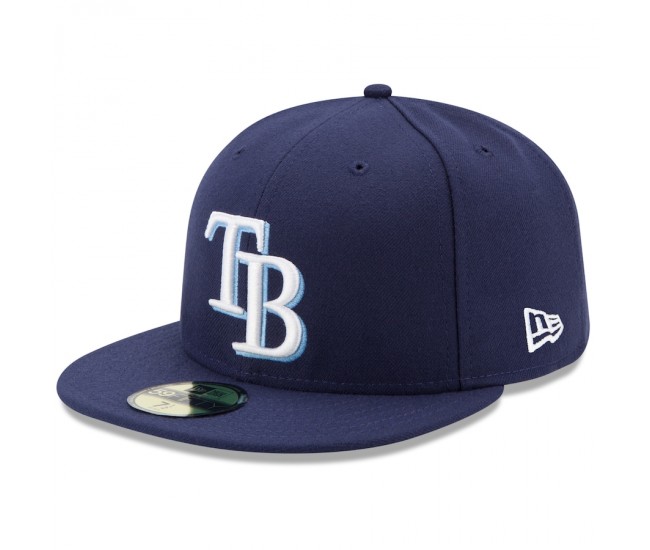 Tampa Bay Rays Men's New Era Navy Game Authentic Collection On-Field 59FIFTY Fitted Hat