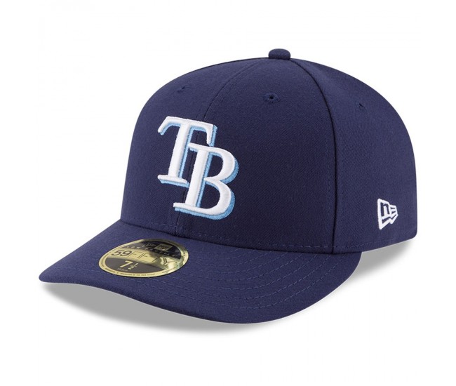 Tampa Bay Rays Men's New Era Navy Game Authentic Collection On-Field Low Profile 59FIFTY Fitted Hat