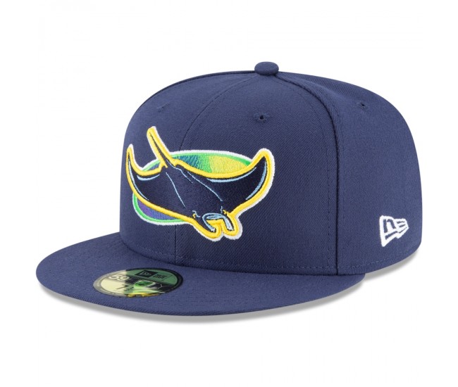 Tampa Bay Rays Men's New Era Navy Alternate Authentic Collection On-Field 59FIFTY Fitted Hat