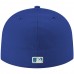 Tampa Bay Rays Men's New Era Royal Logo White 59FIFTY Fitted Hat