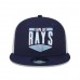 Tampa Bay Rays Men's New Era Navy/White Base Trucker 9FIFTY Snapback Hat