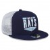 Tampa Bay Rays Men's New Era Navy/White Base Trucker 9FIFTY Snapback Hat