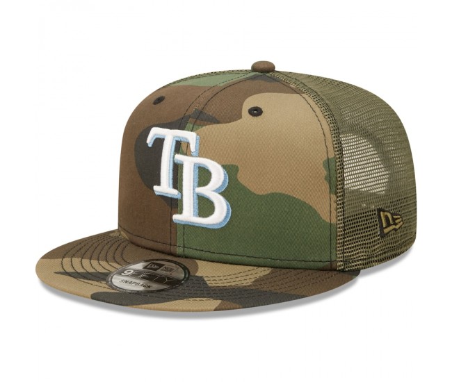 Tampa Bay Rays Men's New Era Camo Trucker 9FIFTY Snapback Hat