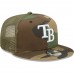 Tampa Bay Rays Men's New Era Camo Trucker 9FIFTY Snapback Hat