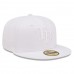 Tampa Bay Rays Men's New Era White on White 59FIFTY Fitted Hat