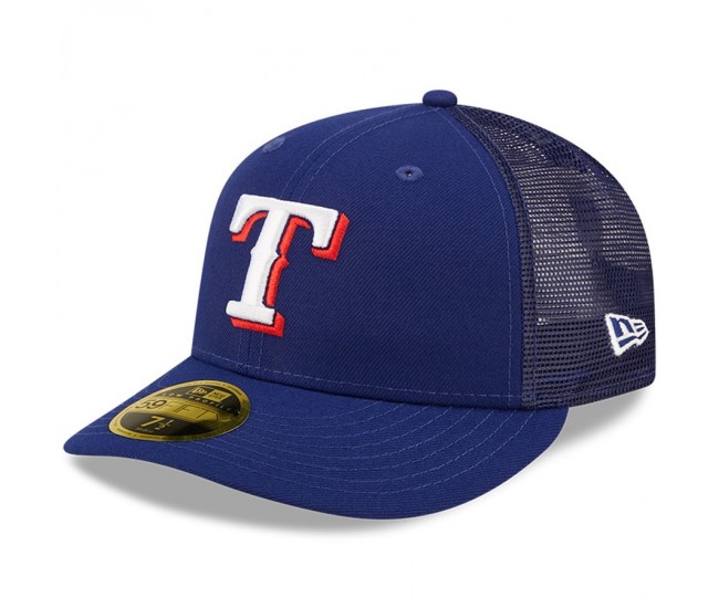 Texas Rangers Men's New Era Royal Authentic Collection Mesh Back Low Profile 59FIFTY Fitted Hat