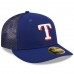 Texas Rangers Men's New Era Royal Authentic Collection Mesh Back Low Profile 59FIFTY Fitted Hat