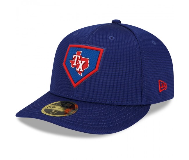 Texas Rangers Men's New Era Royal 2022 Clubhouse Alternate Logo Low Profile 59FIFTY Fitted Hat