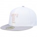 Texas Rangers Men's New Era White/Gray 2010 World Series Side Patch Undervisor 59FIFTY Fitted Hat