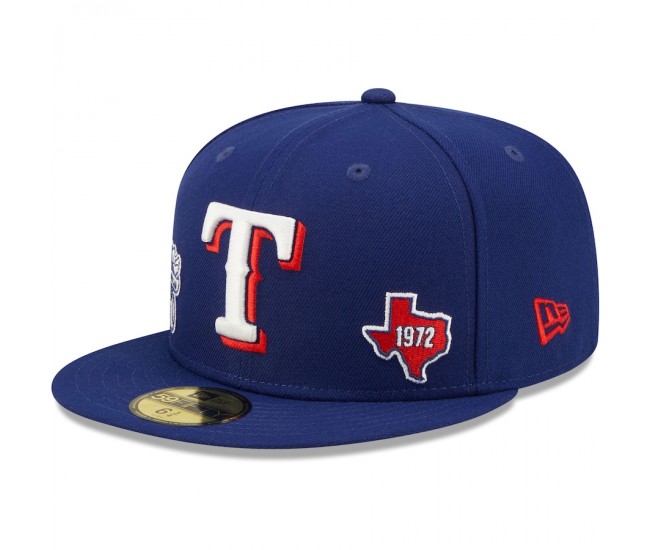 Texas Rangers Men's New Era Royal Identity 59FIFTY Fitted Hat