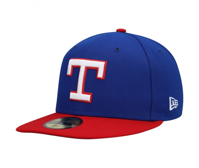 Texas Rangers Men's New Era Royal Cooperstown Collection Turn Back The Clock 59FIFTY Fitted Hat