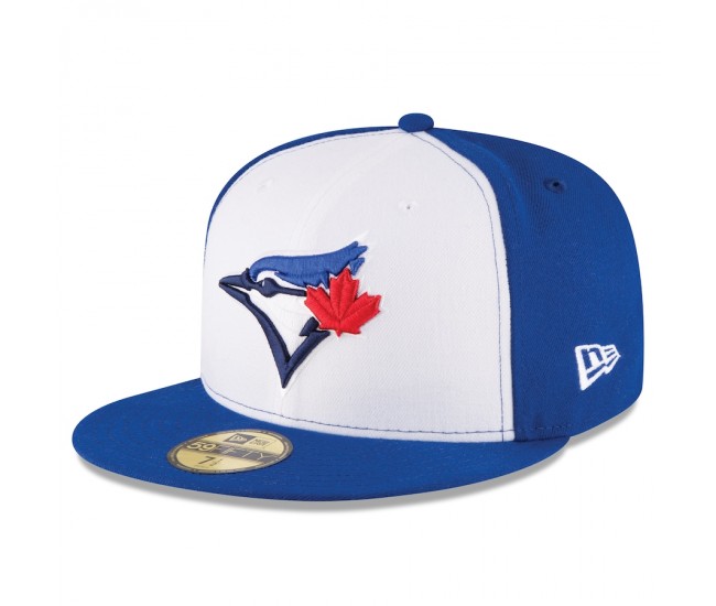 Toronto Blue Jays Men's New Era White/Royal 2017 Authentic Collection On-Field 59FIFTY Fitted Hat