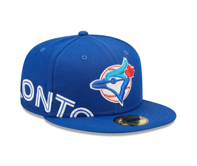 Toronto Blue Jays Men's New Era Royal Sidesplit 59FIFTY Fitted Hat