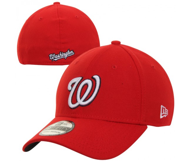 Washington Nationals Men's New Era Red MLB Team Classic Alternate 39THIRTY Flex Hat