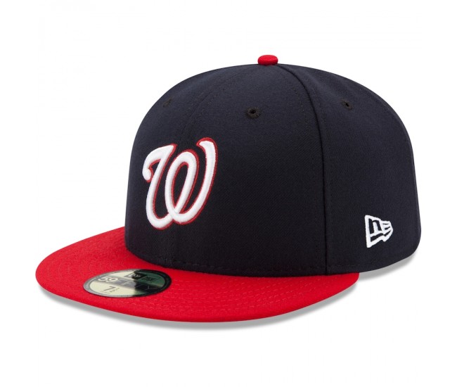 Washington Nationals Men's New Era Navy/Red Alternate Authentic Collection On-Field 59FIFTY Fitted Hat