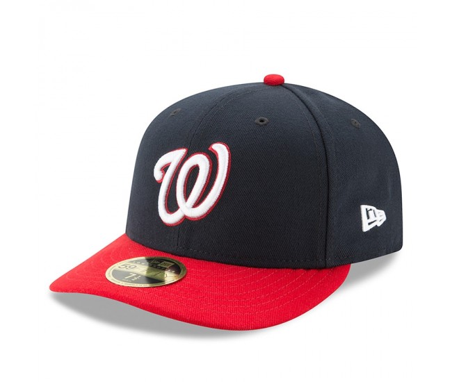 Washington Nationals Men's New Era Navy/Red Alternate Authentic Collection On-Field Low Profile 59FIFTY Fitted Hat