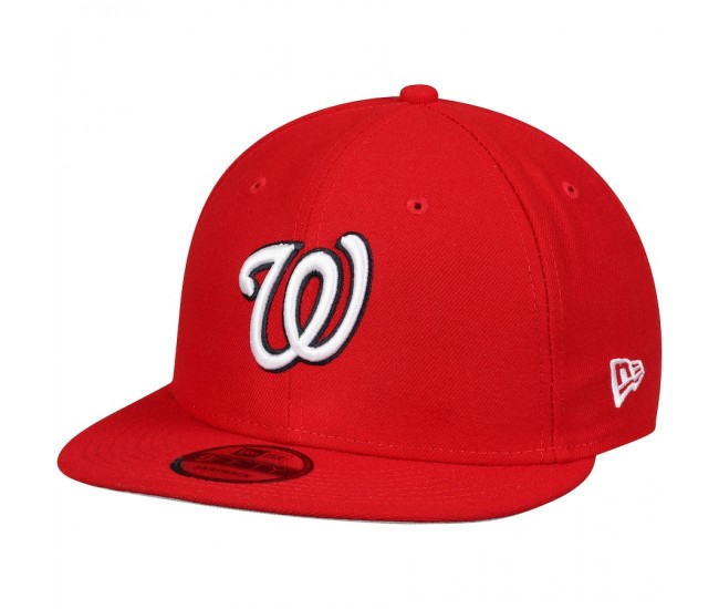 Washington Nationals Men's New Era Red Team Color 9FIFTY Snapback Hat