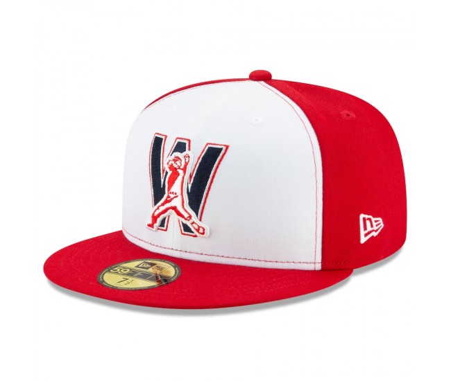 Washington Nationals Men's New Era White Alternate 4 2020 Authentic Collection On-Field 59FIFTY Fitted Hat