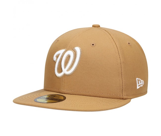 Washington Nationals Men's New Era Tan Wheat 59FIFTY Fitted Hat