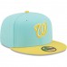 Washington Nationals Men's New Era Turquoise/Yellow Spring Color Pack Two-Tone 59FIFTY Fitted Hat