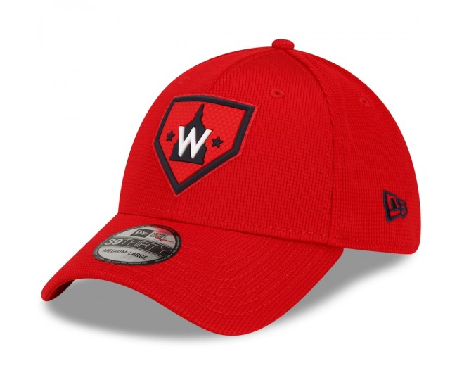 Washington Nationals Men's New Era Red 2022 Clubhouse 39THIRTY Flex Hat