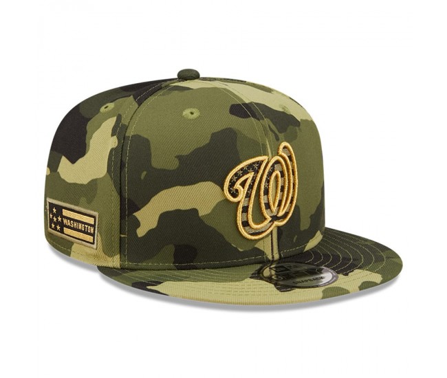 Washington Nationals Men's New Era Camo 2022 Armed Forces Day 9FIFTY Snapback Adjustable Hat