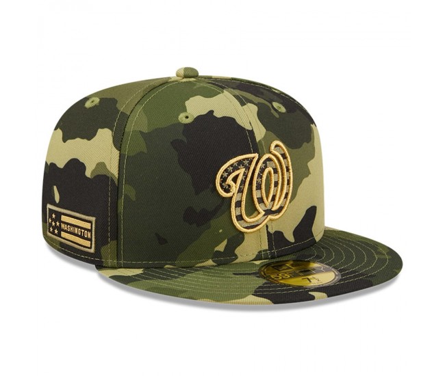 Washington Nationals Men's New Era Camo 2022 Armed Forces Day On-Field 59FIFTY Fitted Hat