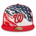 Washington Nationals Men's New Era Red 2022 4th of July On-Field 59FIFTY Fitted Hat