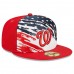 Washington Nationals Men's New Era Red 2022 4th of July On-Field 59FIFTY Fitted Hat