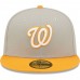 Washington Nationals Men's New Era Gray/Orange 2019 World Series Cooperstown Collection Undervisor 59FIFTY Fitted Hat